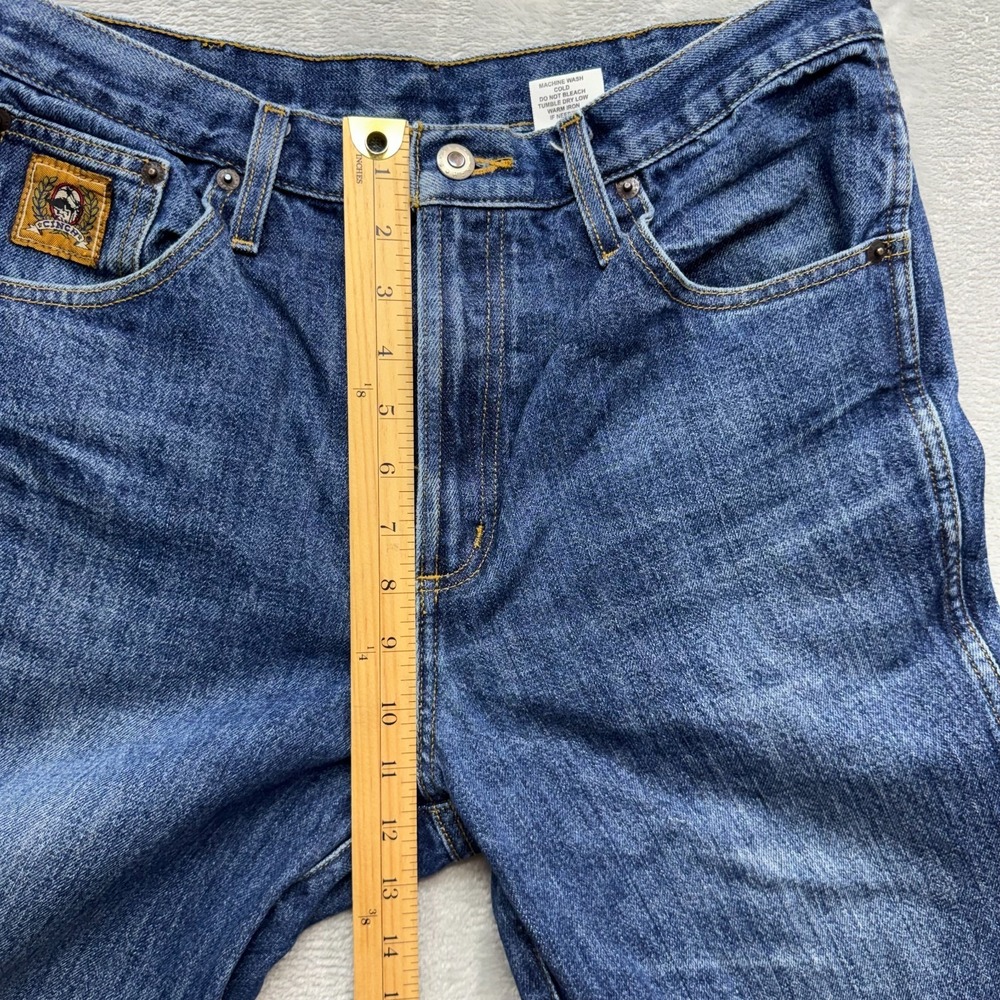 Cinch Jeans Men's 33x32 Blue Denim Medium Dark Wash Relaxed Fit Boot Cut Western - Picture 12 of 16